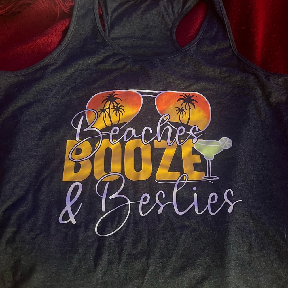 Beaches Booze & Besties Tank Top